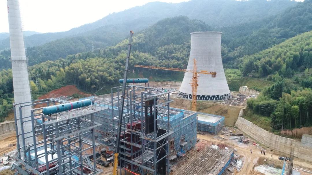 福建省光泽圣农生物质发电厂全面封顶 预计2022年5月建成投产