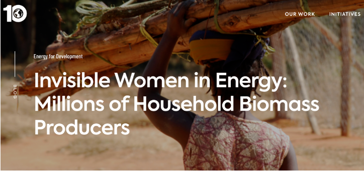 能源领域的女性大军：发展中国家的生物质“生产商”
